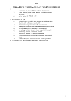 Piano Nazionale Prevenzione - Igienisti on-line