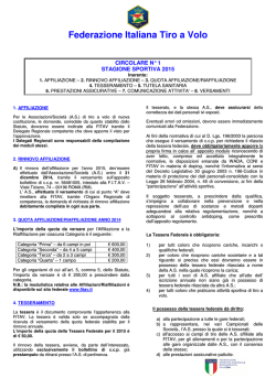 circolare 1 - 2015 - FITAV Comitato Regionale Piemonte