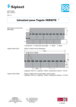 Guida tegole canadesi Versite