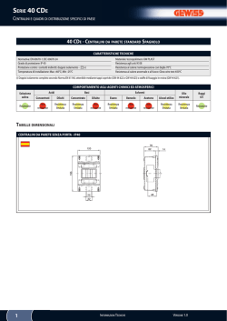 Caratteristiche tecniche - Serie 40 CDe