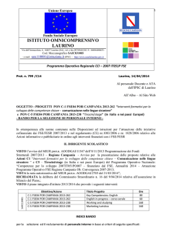 bando_tutor - Istituto Comprensivo di Laurino