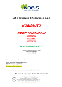 Fascicolo informativo CCG nuova CVT Nobis-Baldin