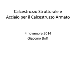 I materiali del calcestruzzo armato