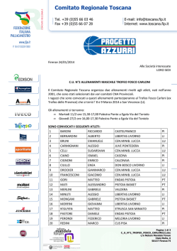 Comitato Regionale Toscana
