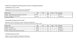 (1) Mandatory courses (12 CFU) - Università degli Studi di Trento