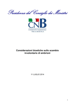 Considerazioni bioetiche sullo scambio