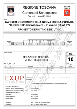 PROGETTO IMPIANTO ELETTRICO Relazione tecnica