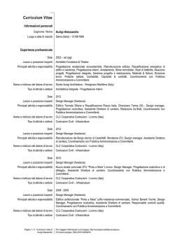 Europass CV - Comune di Livorno