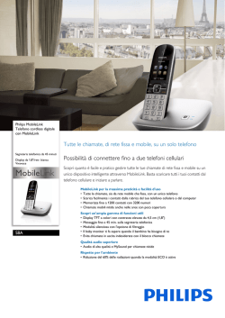 S8A/34 Philips Telefono cordless digitale con MobileLink