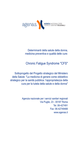 Chronic Fatigue Syndrome "CFS"