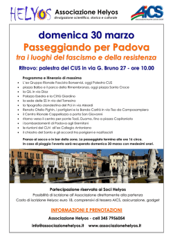 Passeggiando per Padova itinerario