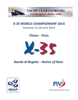 nor world x-35 - Yacht Club Sanremo