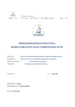 5 CMN 2014_2015 progettazione Inglese