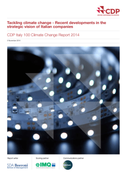 Italy Climate Change Report 2014