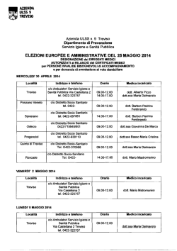 TREVISO - Comune di Ponzano Veneto