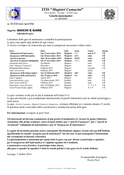 Programma 1a corso B - itis magistri cumacini