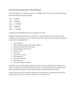 Compensazione di un anello di livellazione