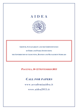 CFP AIDEA 2015 (Inglese)