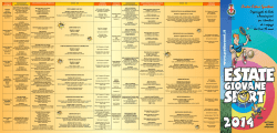 programma estate giovane sport 2014