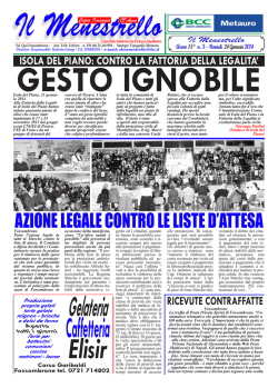 Numero 3 del 24 Gennaio 2014