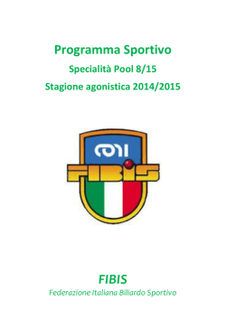 Programma Sportivo FIBIS