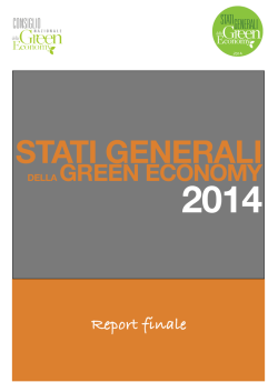 Report delle attività degli Stati Generali 2014