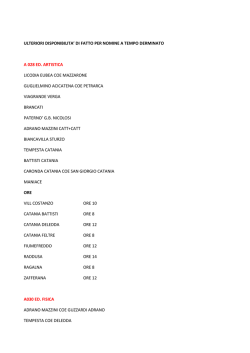 disponibilit&agrave; per supplenze scuola media 2014/2015