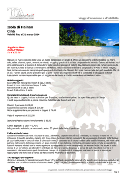 Isola di Hainan Cina