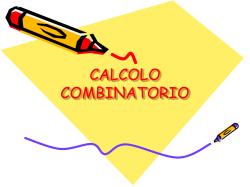 CALCOLO COMBINATORIO