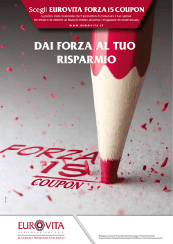 DAI FORZA AL TUO RISPARMIO