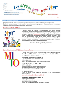 1 http://www.comune.torino.it/iter Il tempo trascorso dai genitori con i