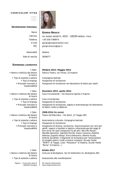 Carriera - Cio&egrave; Promotion