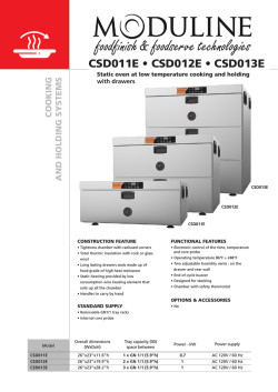 CSD011E &bull; CSD012E &bull; CSD013E