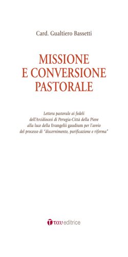 missione e conversione pastorale - Arcidiocesi di Perugia