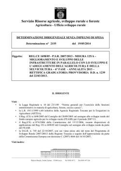 Servizio Risorse agricole, sviluppo rurale e foreste