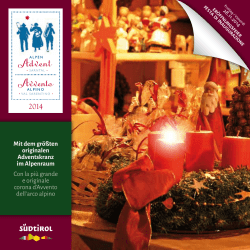 Mit dem gr&ouml;&szlig;ten originalen Adventskranz im Alpenraum Con la pi&ugrave;