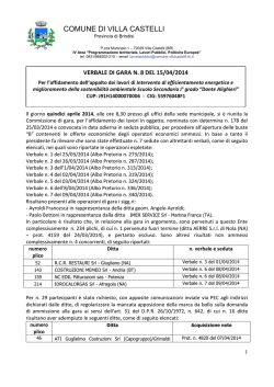 COMUNE DI VILLA CASTELLI (Prov