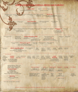 ALBERO GENEALOGICO FAMIGLIA SIRTOLI