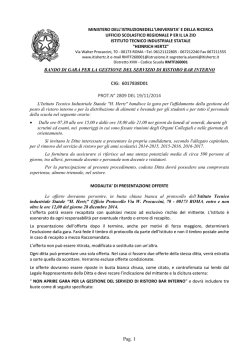 Pag. 1 CIG: 6017838D01 PROT.N&deg; 2809 DEL 19/11