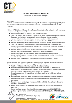 SISTEMA MONITORAGGIO EMISSIONI