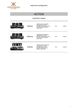 Listino Synthesis Giugno 2014