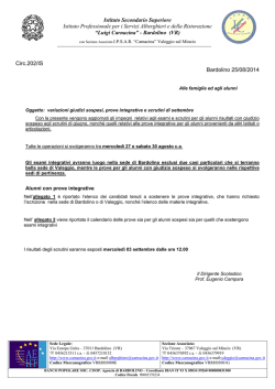 202 variazioni esami recupero agosto 2014 alunni