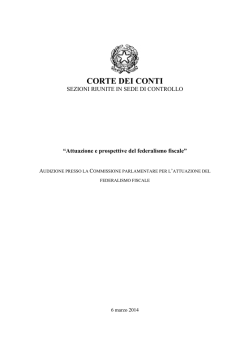 6 marzo 2014 - Sezioni Riunite in sede di controllo