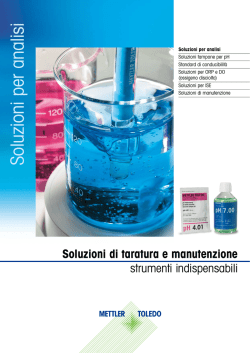 Soluzioni di taratura e manutenzione