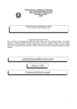 Documento del 15 maggio della classe 5°CSS