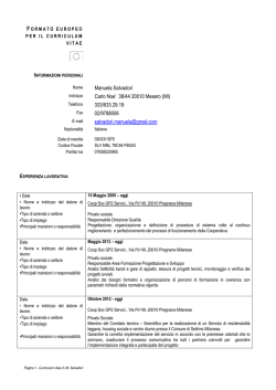 Scarica il mio curriculum - Nella vita non ci sono cose di cui avere