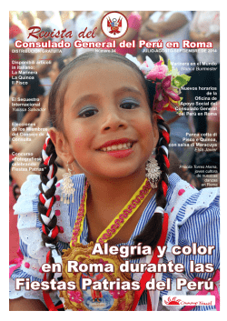 julio - agosto - septiembre - Consulado General del Per&uacute; en Roma