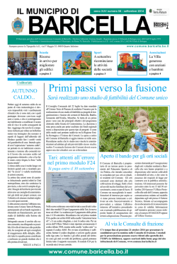 Settembre 2014 - Comune di Baricella