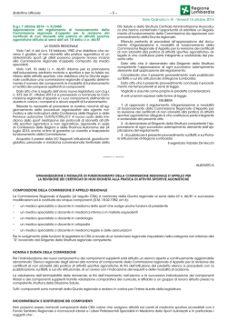 Commissione di revisione certificati di idoneit&agrave; sportiva