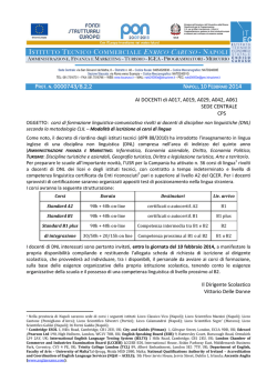 avviso interno corso CLIL